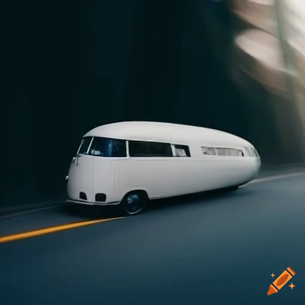 Aerodynamic electric van suitable for a family of six