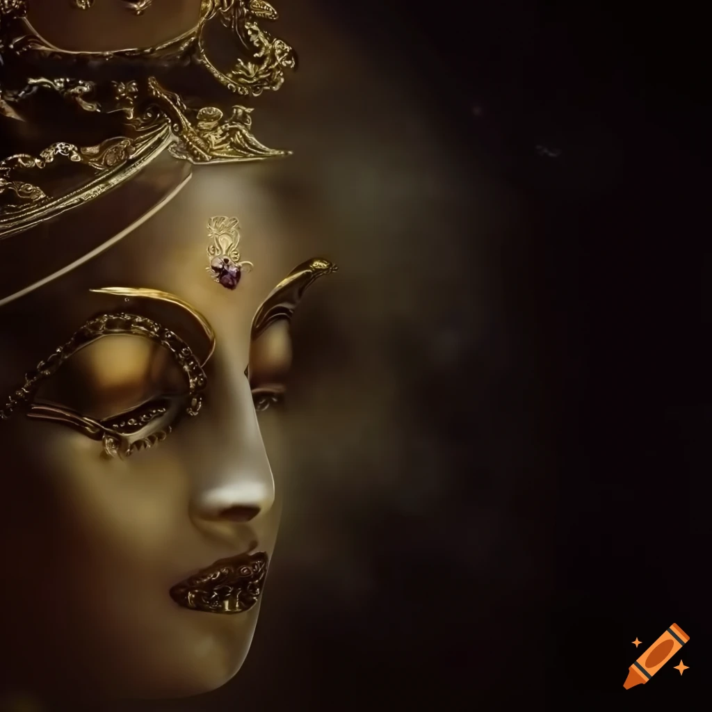 Ethereal sci-fi world inspired by Greek mythology with polished gems and gold