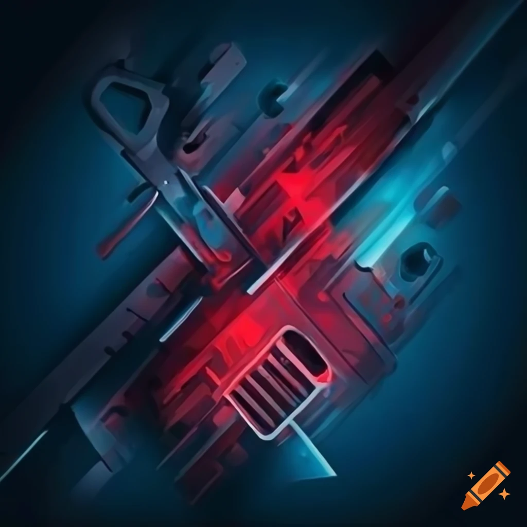 Abstract background with a mechanical theme