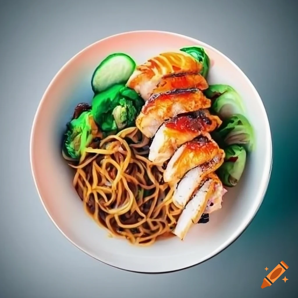 Menu Chef Sushi Yakisoba offering chicken and beef options