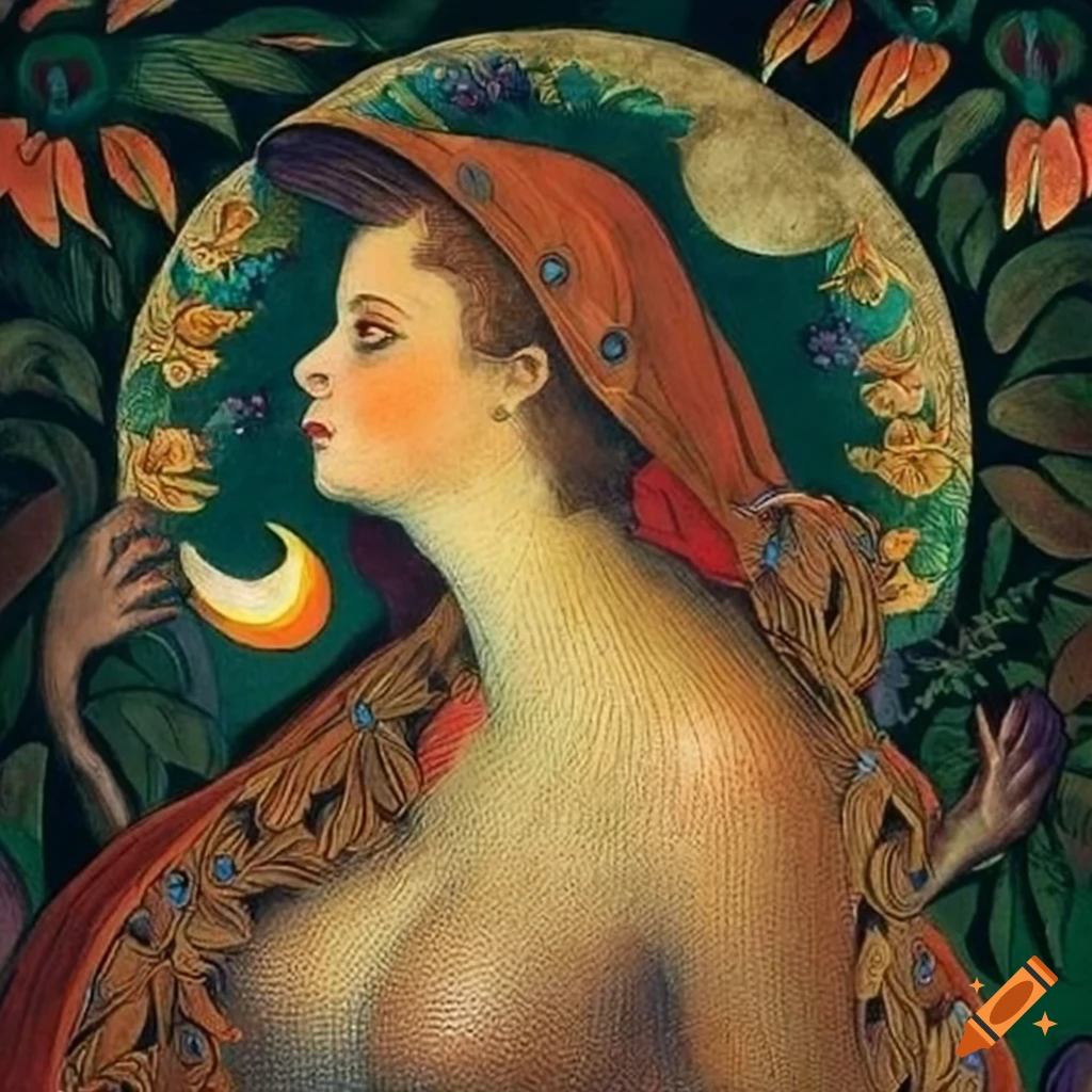 Illustration of a mystical Curandera Raven and elegant Mother Goose