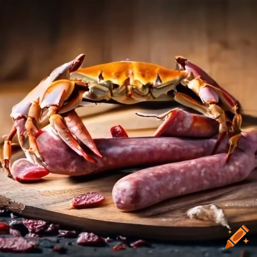 Crab with dried sausage