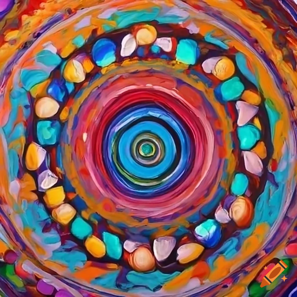 Circle inspired by indigenous design
