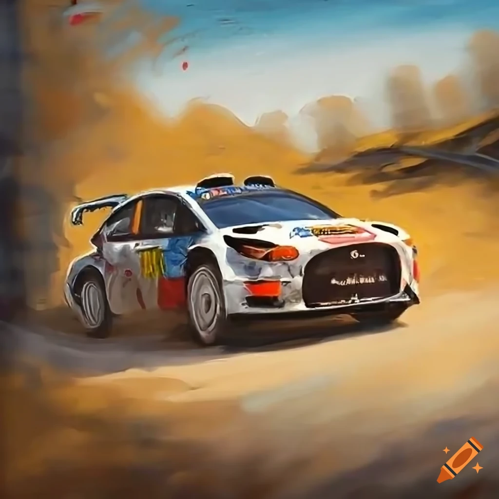Rallye Monte Carlo cars drifting around a hairpin turn on a gravel road in a wide-angle view