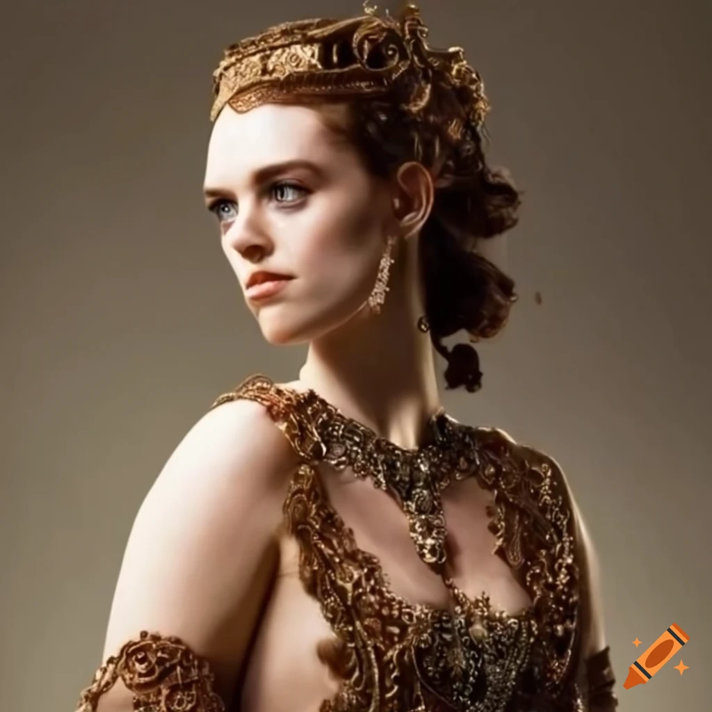 Princess Hellen in intricate dress from the movie Troy