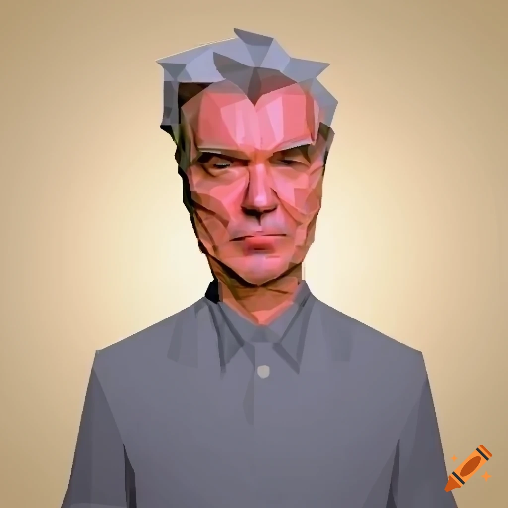 Low-poly David Byrne in PS1 style