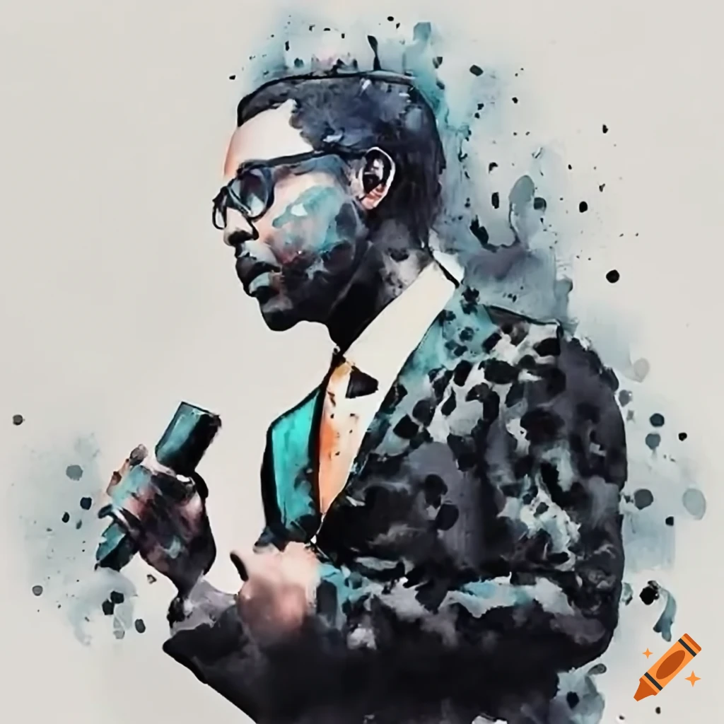 Confident motivational speaker captivating audience