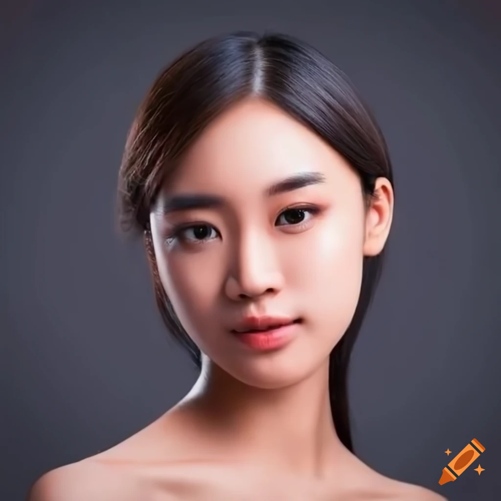 Beautiful young Asian woman smiling