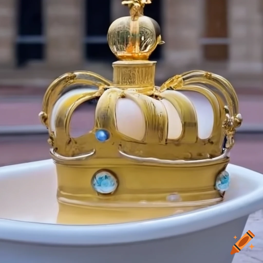 Bubble bath outside of Buckingham palace