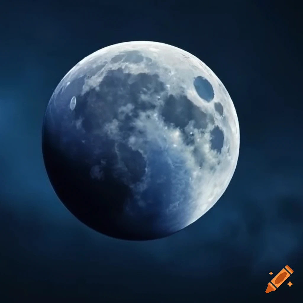 European white lunar rocket in the foreground with visible lunar surface in the background