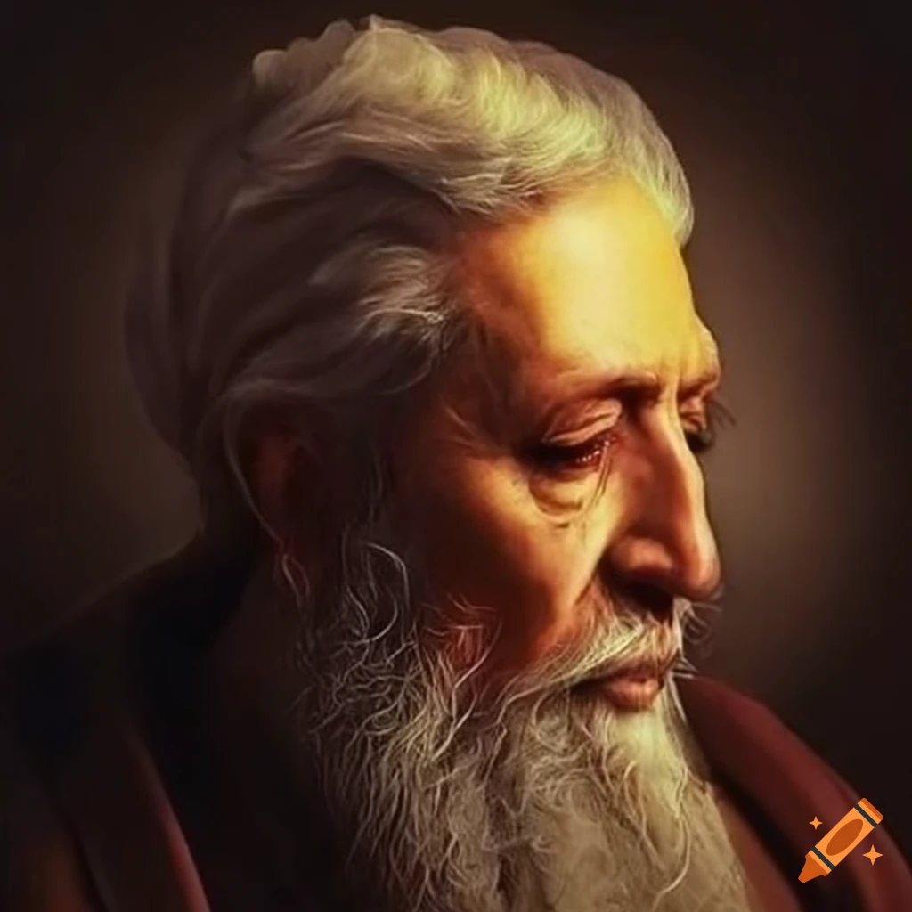 Iranian poet Hafez and Persian motto seeking connection with God under the sky at night with stars and the full moon