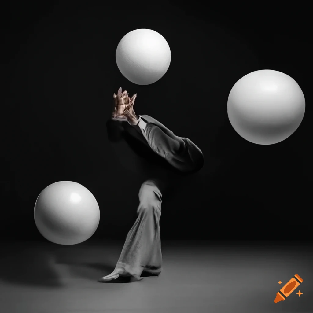 Person playing with a ball