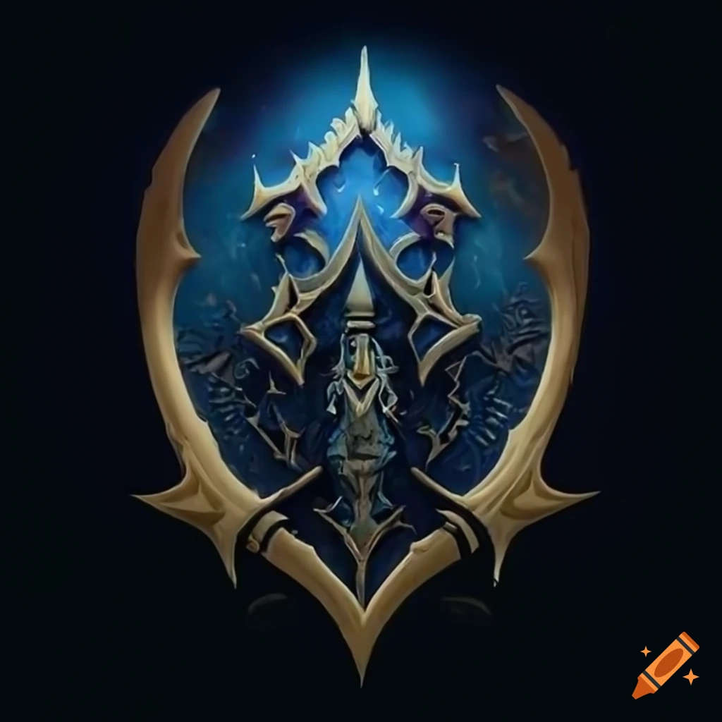 Fantasy style military insignia with a faint glow