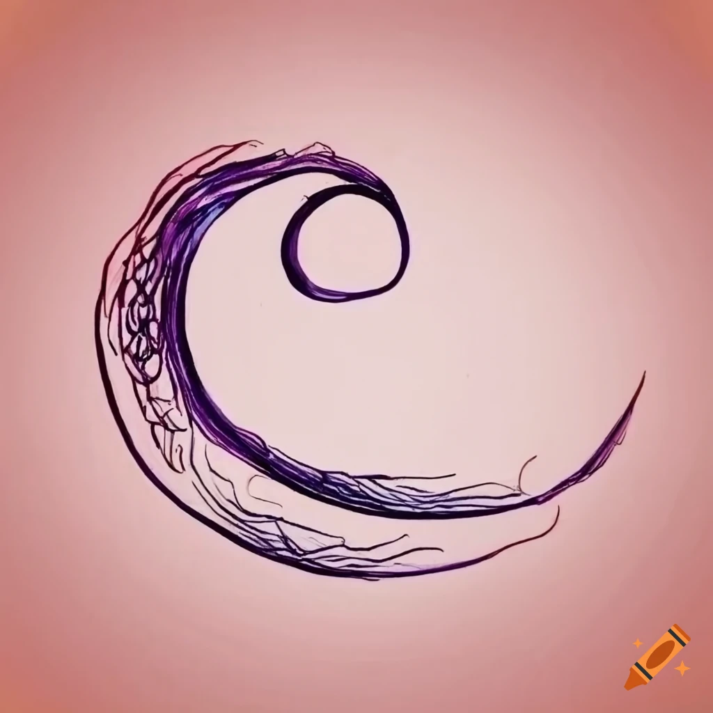 Simple pen drawing of a decorative symbol