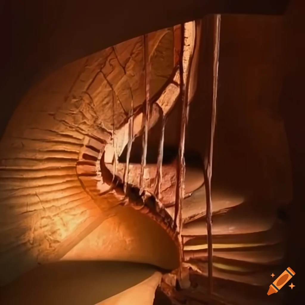 Una escalera de caracol bajando hacia la oscuridad