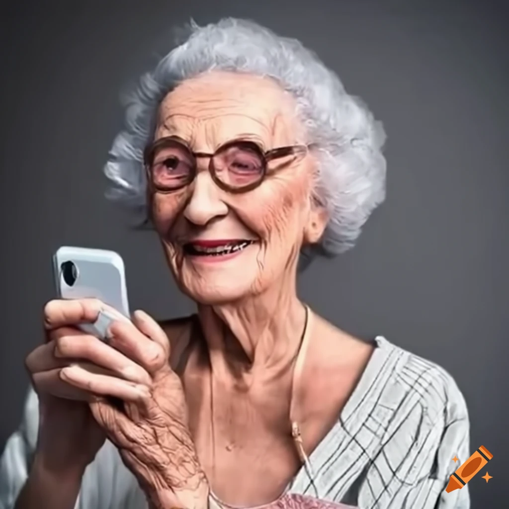 Senior lady registering on a virtual wallet with a cellphone