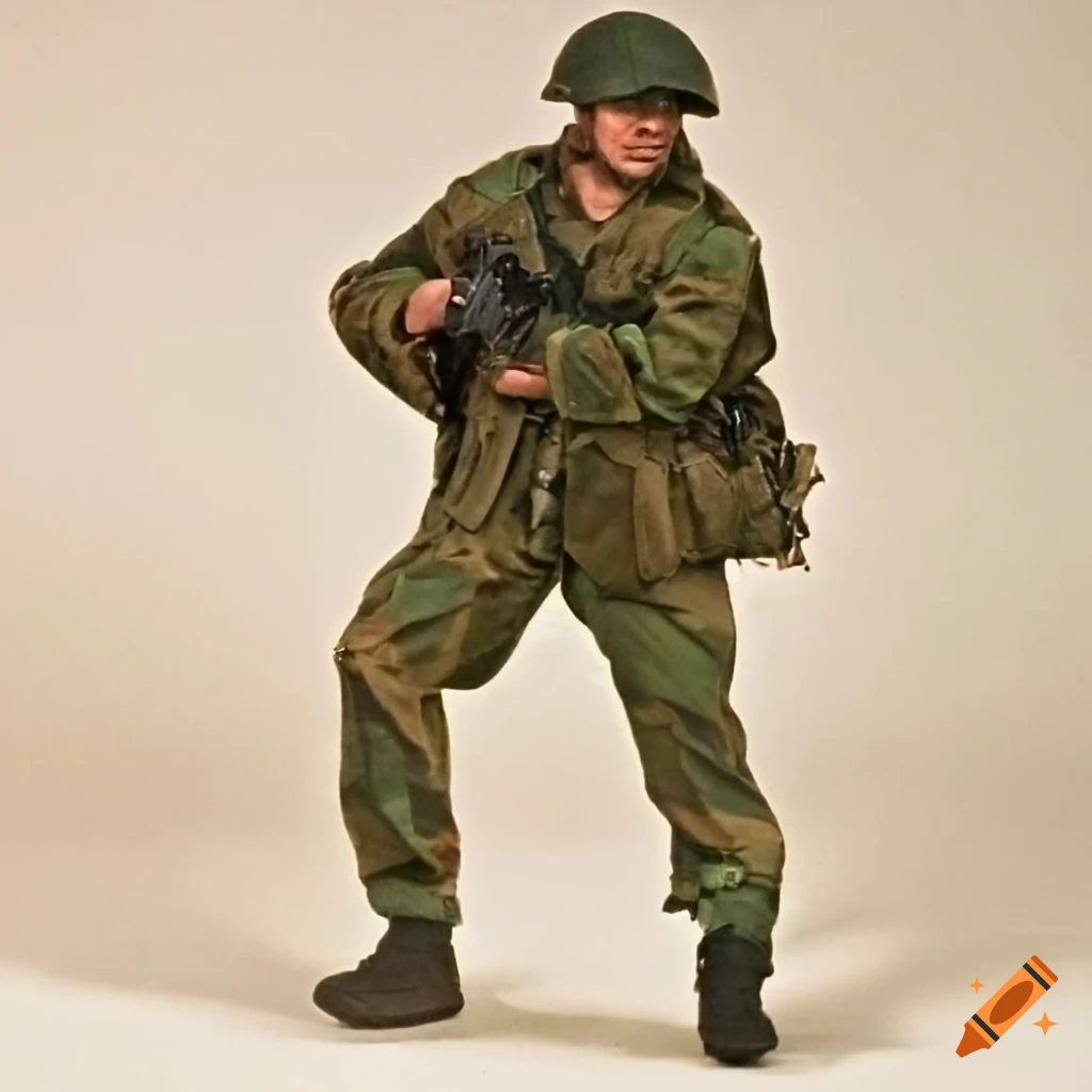 1982 RAAD soldier in West German BGS camouflage pattern