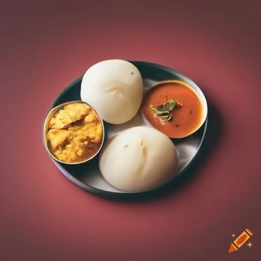 Idly with sambar and chutney in a parcel box