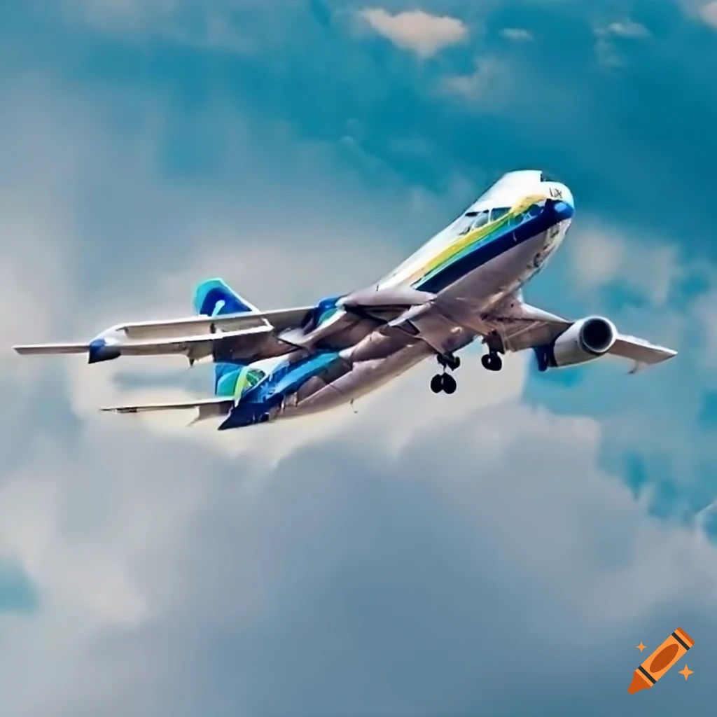 Alaska Airlines Boeing 747 flying in the sky with clouds below