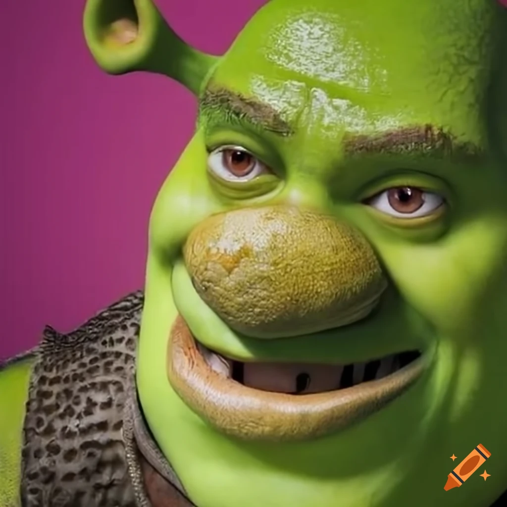 Shrek depicted as a Mexican character in a humorous way
