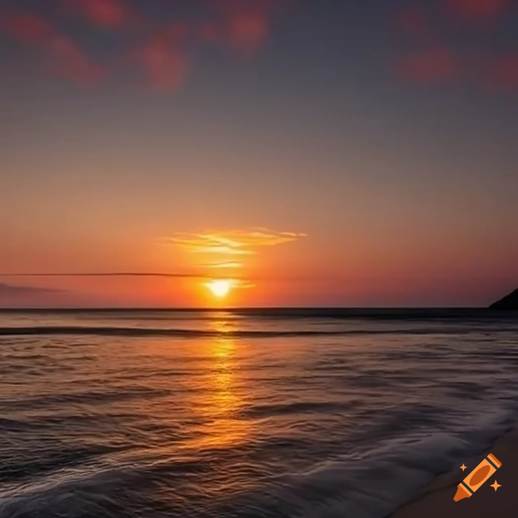 Realistic sunset at Schillig