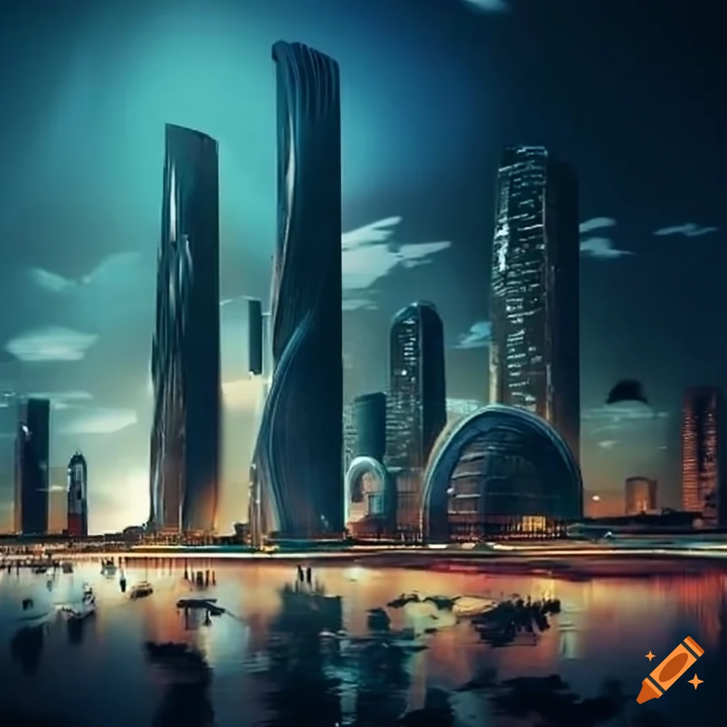 Brazilian futuristic cityscape
