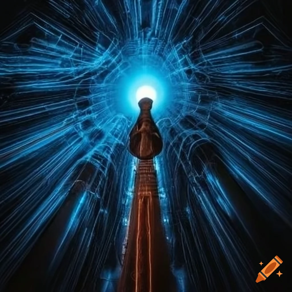Glowing network of connections