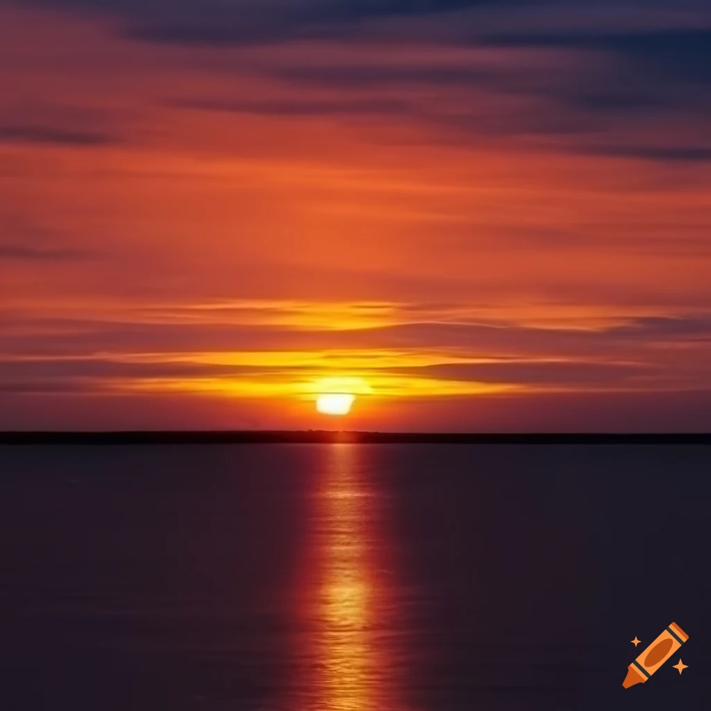 Beautiful sunset view