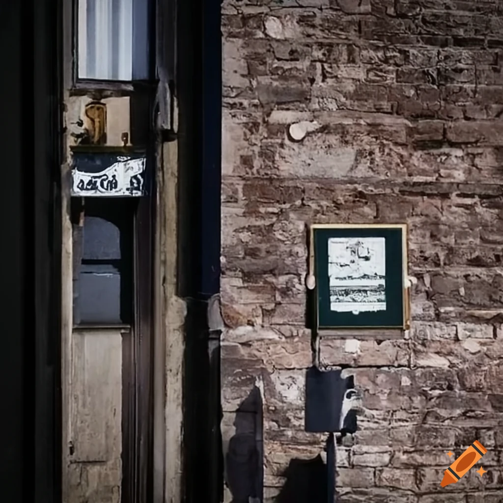 Poster on bulletin board advertising a ghost hunt at a Scottish pub
