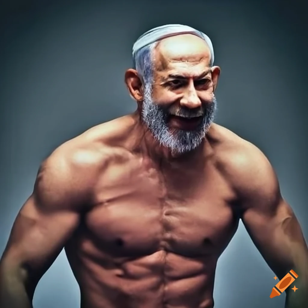 Close up of muscular man with boxing gloves and a beard