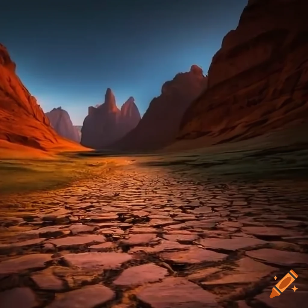 Ruined brick roads in the wilderness