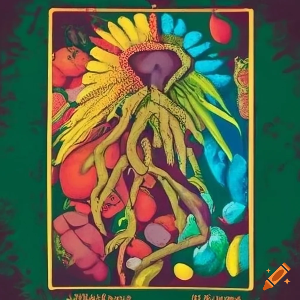 Record label design with Jamaican Ethiopian influence