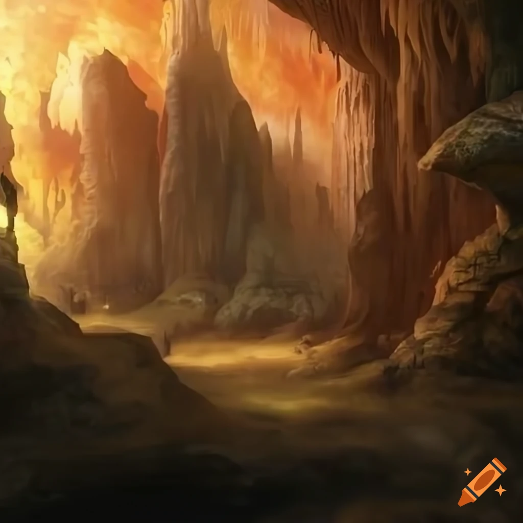 Mystic cavern in a fantasy style setting