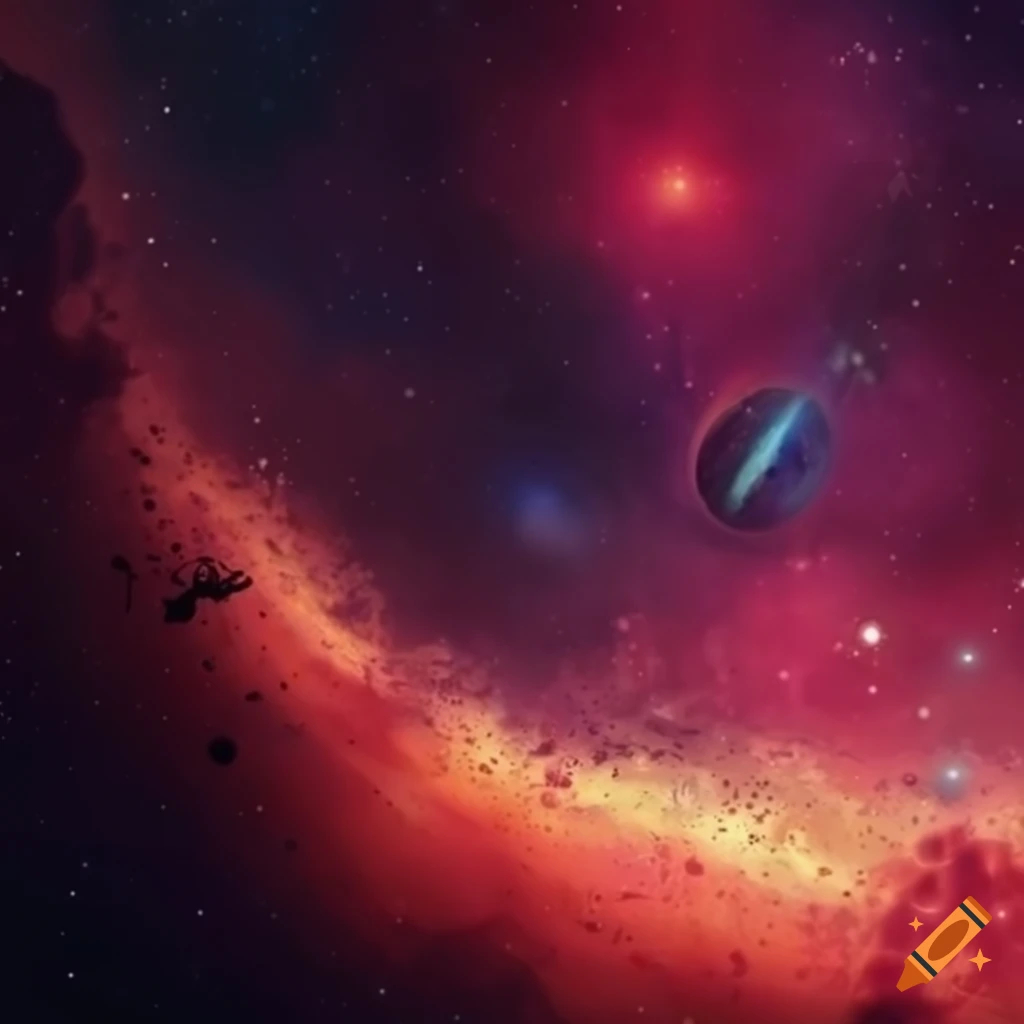 Space-themed background