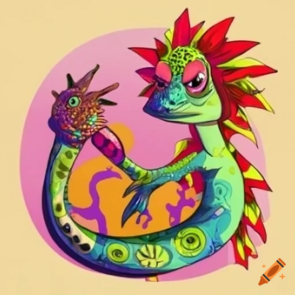 Hippie and punk lizards united to defeat evil