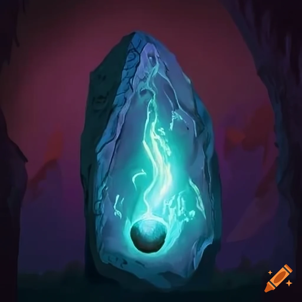 Whispering stone artifact from Dungeons and Dragons campaign
