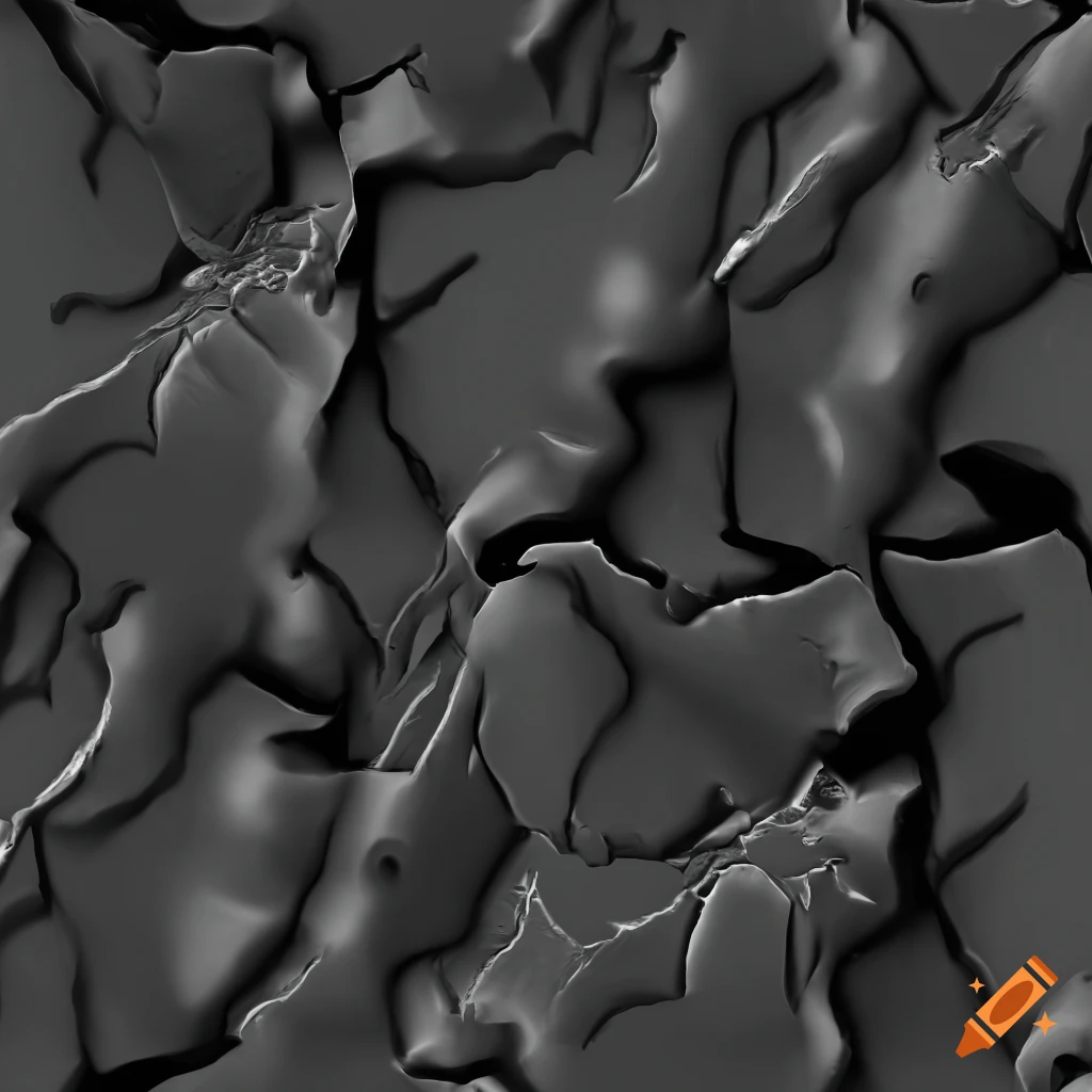 Seamless grayscale broken asphalt texture