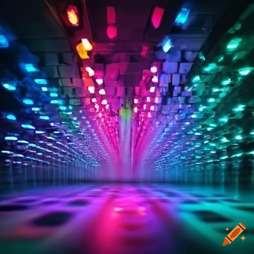 1980s disco lights