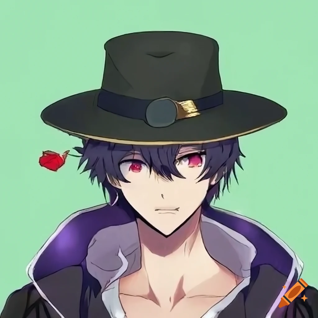 Man in a hat entering a village