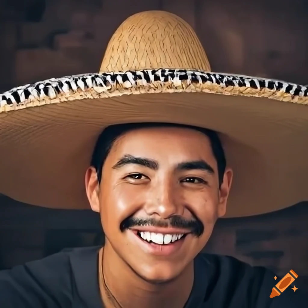 Happy man in sombrero
