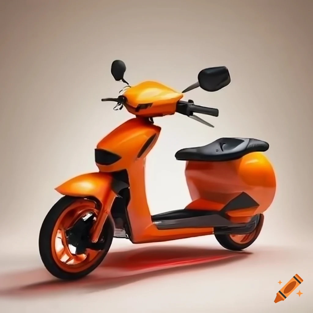 Orange electric bike