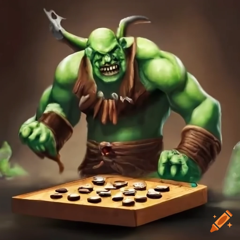 Game of go with orcs