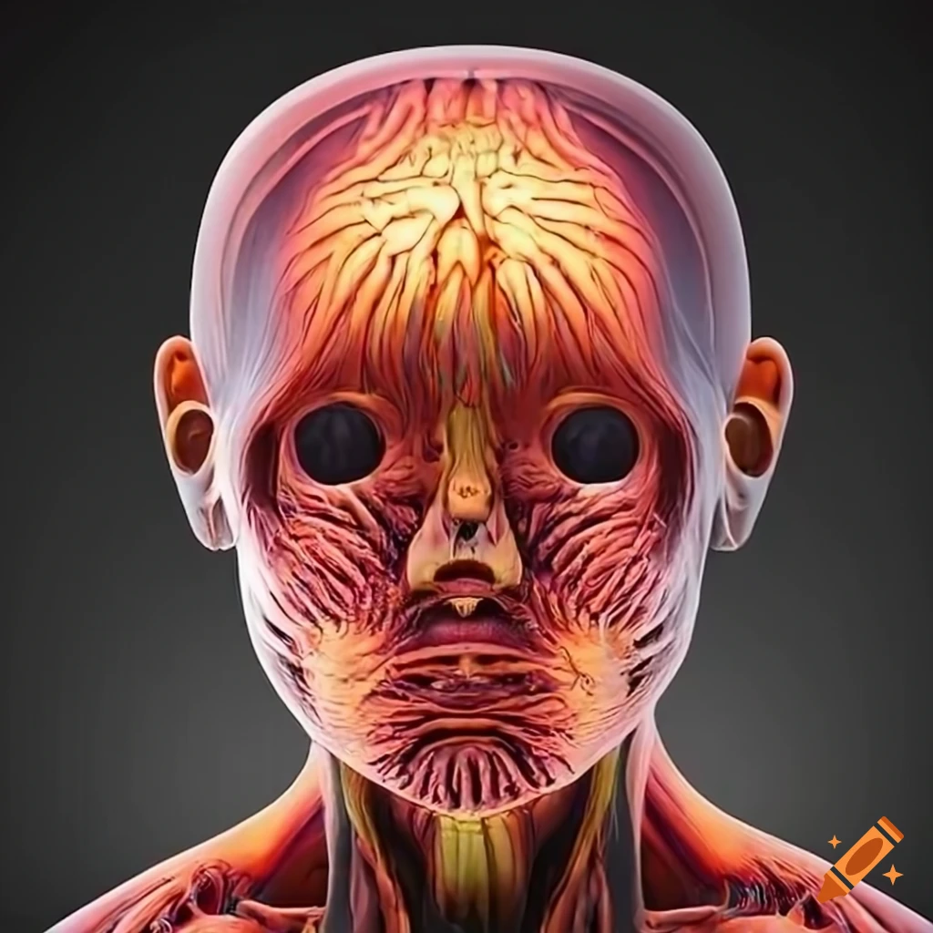 Evolution of human body parts over time