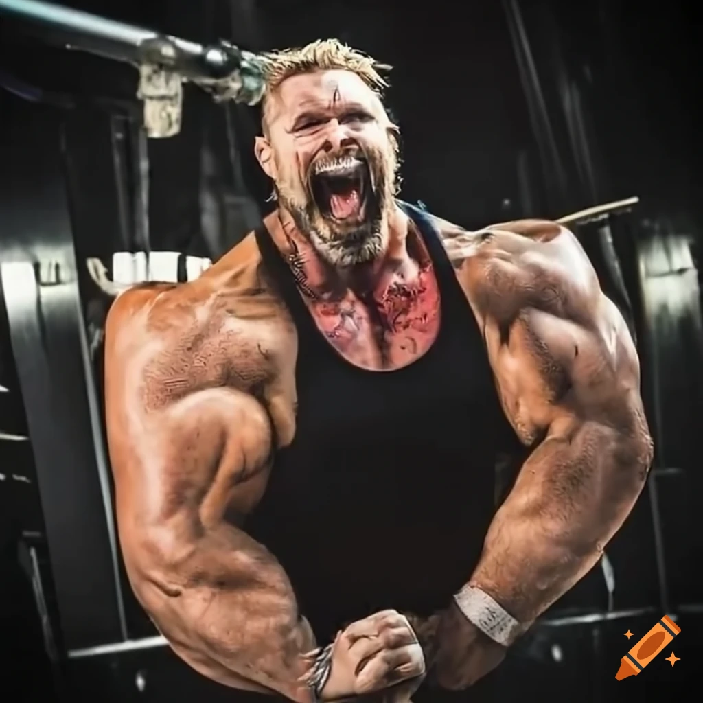 Chris Bumstead lifting a cow