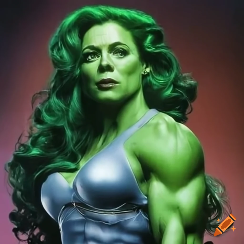 Actress portraying a scientist turning into a bodybuilding She-Hulk in 'Jekyll and Hyde 1988'