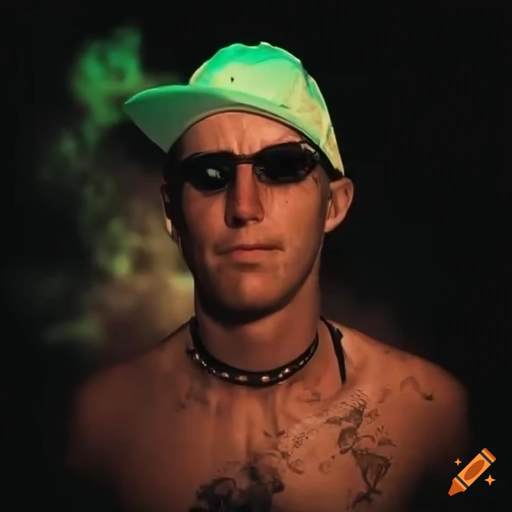 Raver at an Australian beach rave party