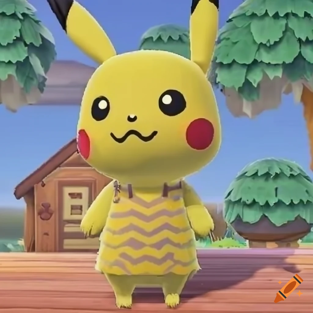 Pikachu in Animal Crossing