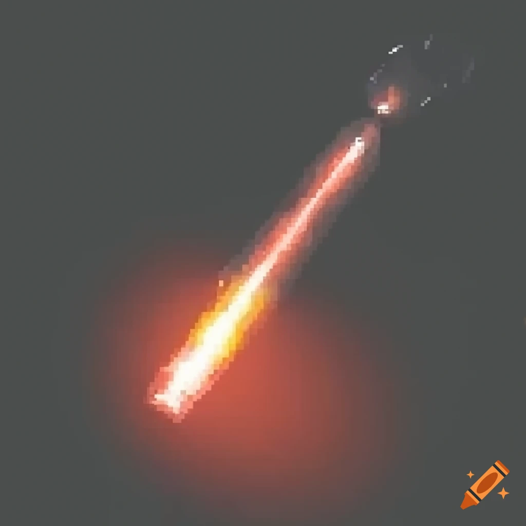 2D pixel laser bullet
