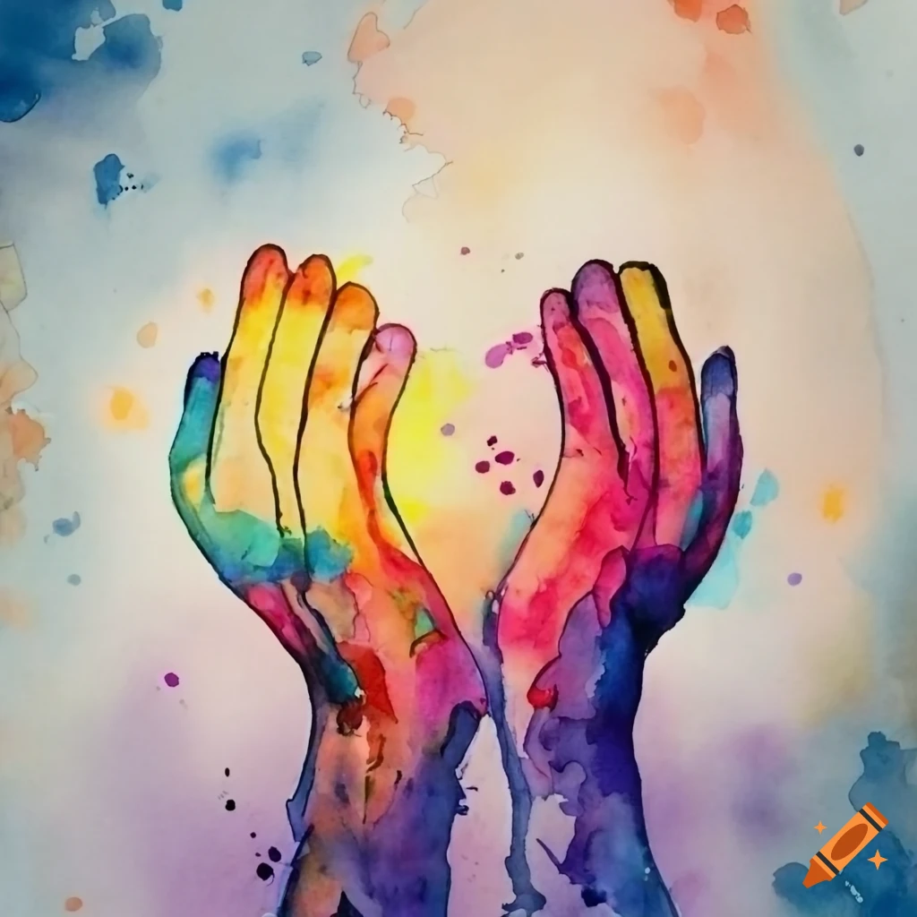 International Day of Charity in watercolor