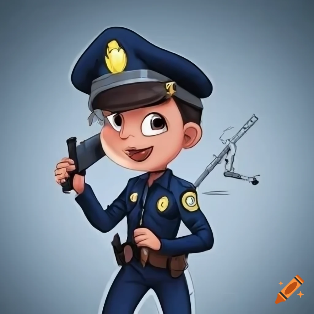 Policial de São Paulo cartoon Disney character